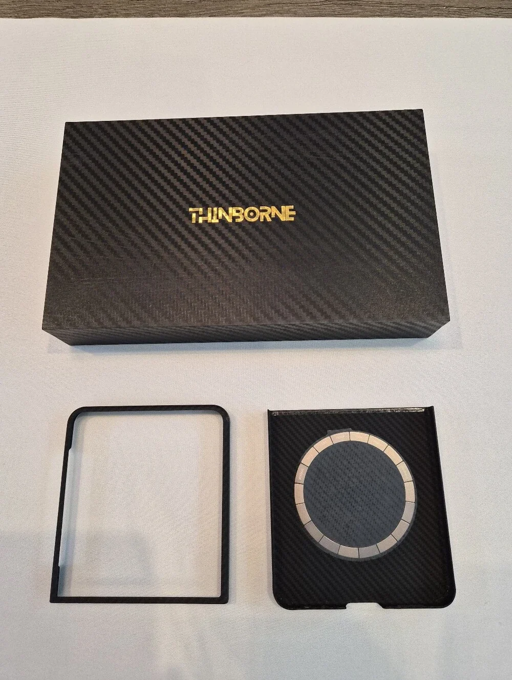 Thinborne Galaxy Z Flip 7 Case - 600D Aramid Fiber - MagSafe - Black